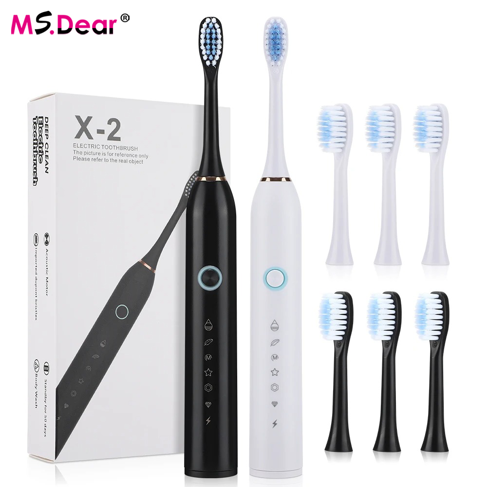 Electric Toothbrush Sonic - Spazzolino elettrico sonico intelligente per adulti,