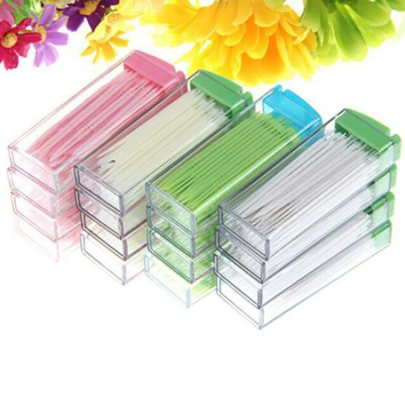 Dental Floss Picks - 50 Pz/scatola Igiene Orale Stuzzicadenti di