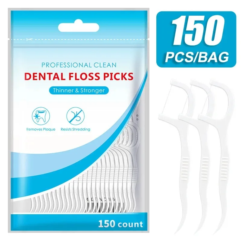 Dental Floss Picks - 150 pz Filo Interdentale Flosser Picks