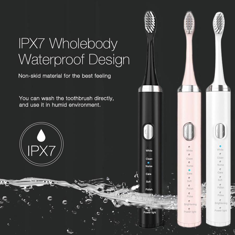 Electric Toothbrush Sonic - Set Spazzolino Elettrico, Spazzolino Sonico Ricaricabile