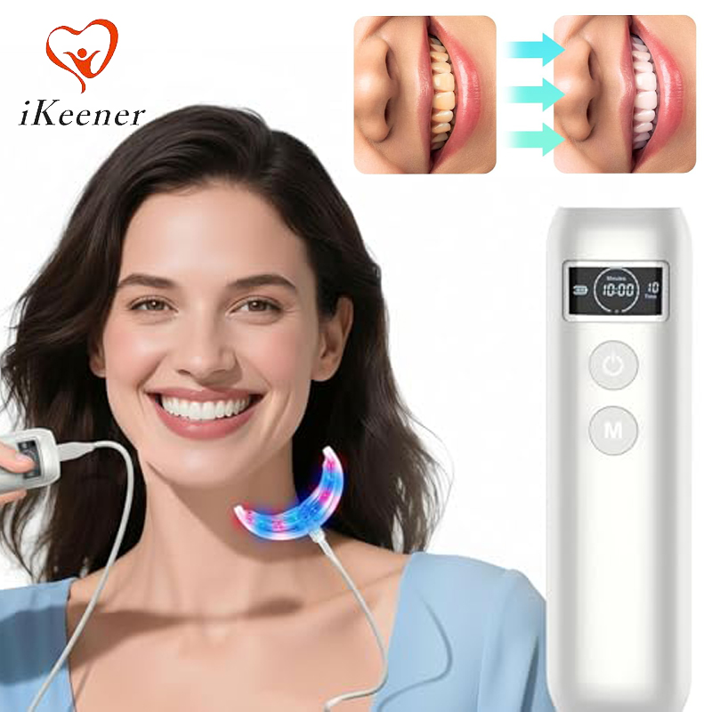 Teeth Whitening With Blue Light - Acceleratore Sbiancante Denti 16 LED Rosso