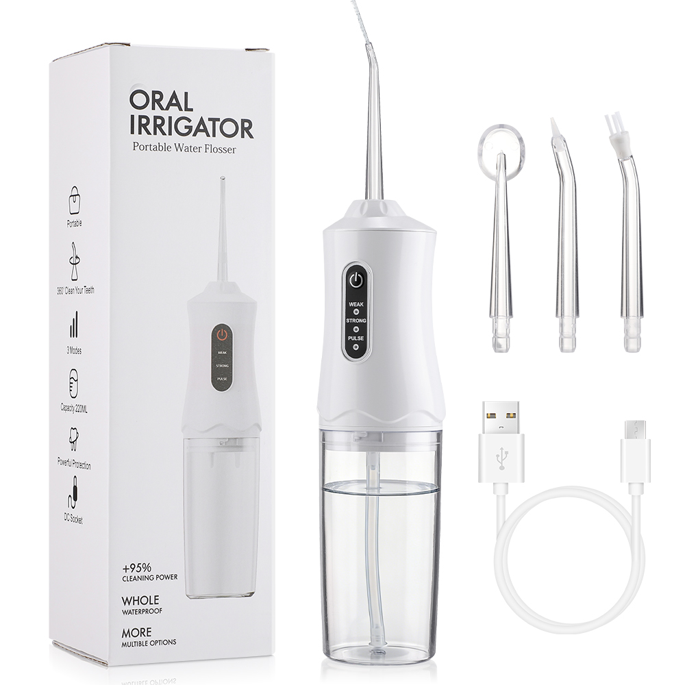 Teeth Whitening Or Tooth Whitening - Irrigatore orale portatile a 3 modalità,