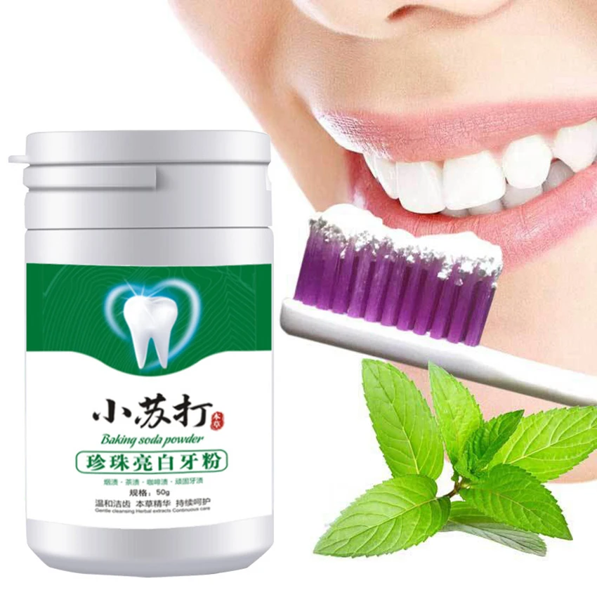 Teeth Whitening Baking Soda - Bicarbonato di sodio schiarente polvere per