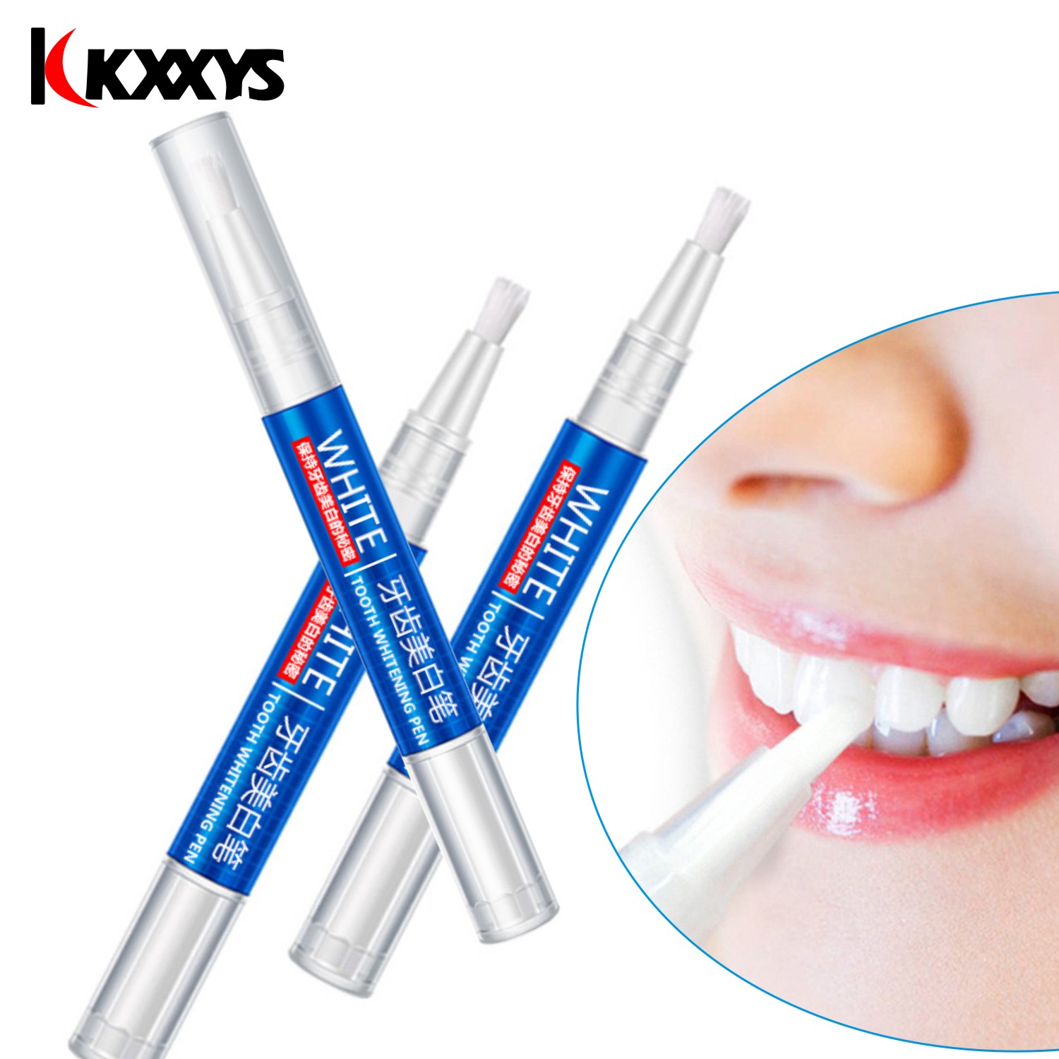 Teeth Whitening Pen - 2 pz * 3ml popolare bianco