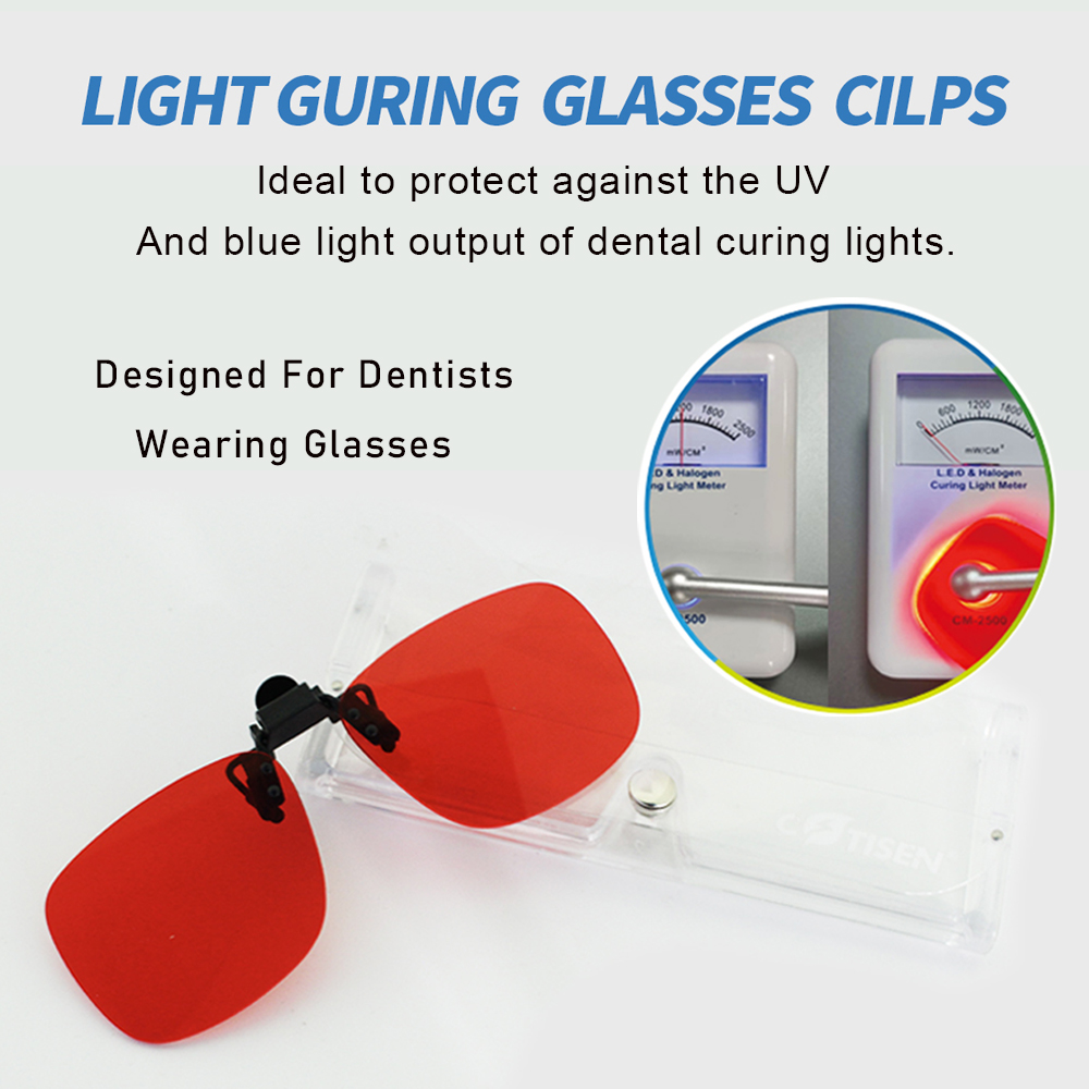 Teeth Whitening Uv - Apparecchiature odontoiatriche occhiali con Clip UV