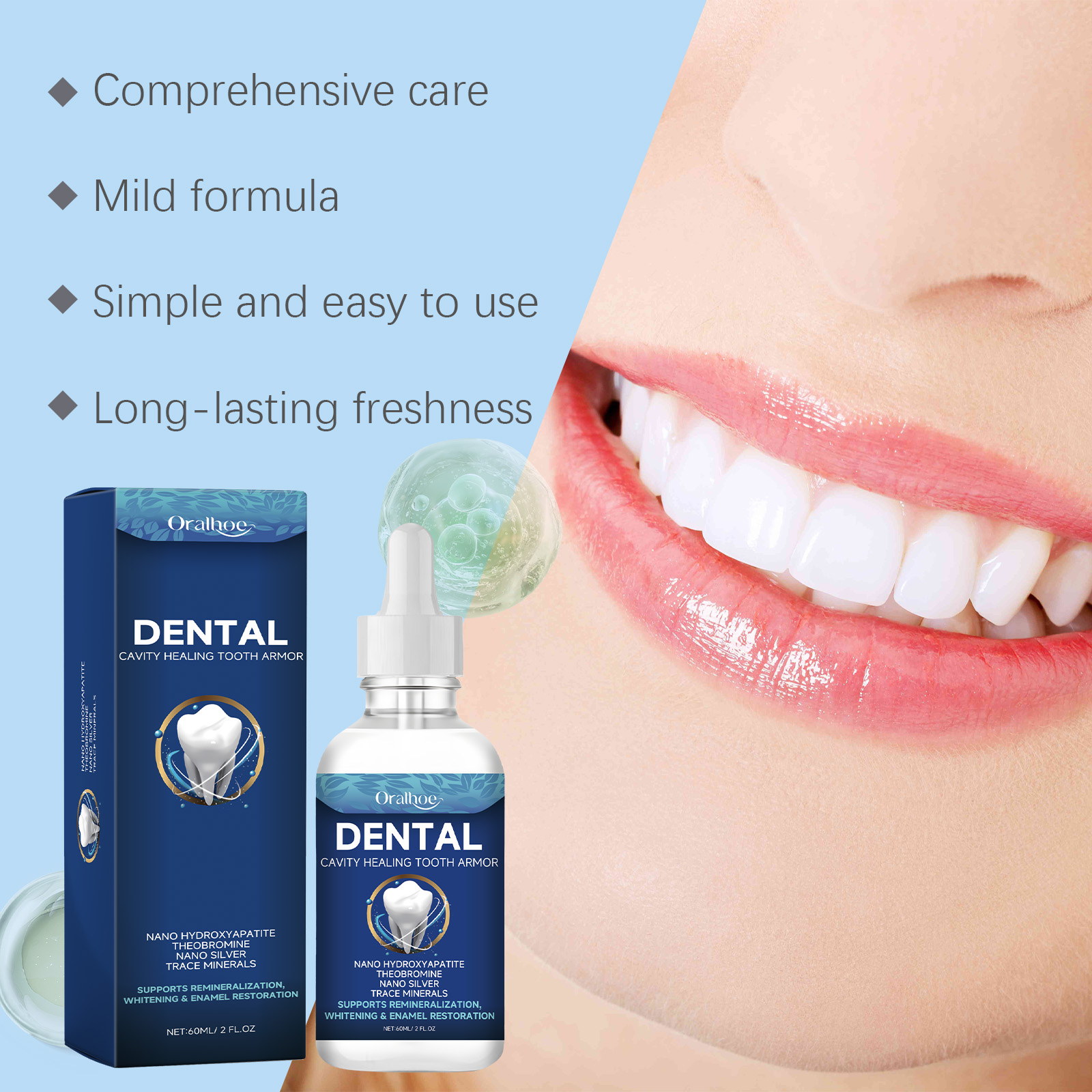 Siero Liquido Sbiancante per D - Teeth Whitening Naturally recensione e prezzo