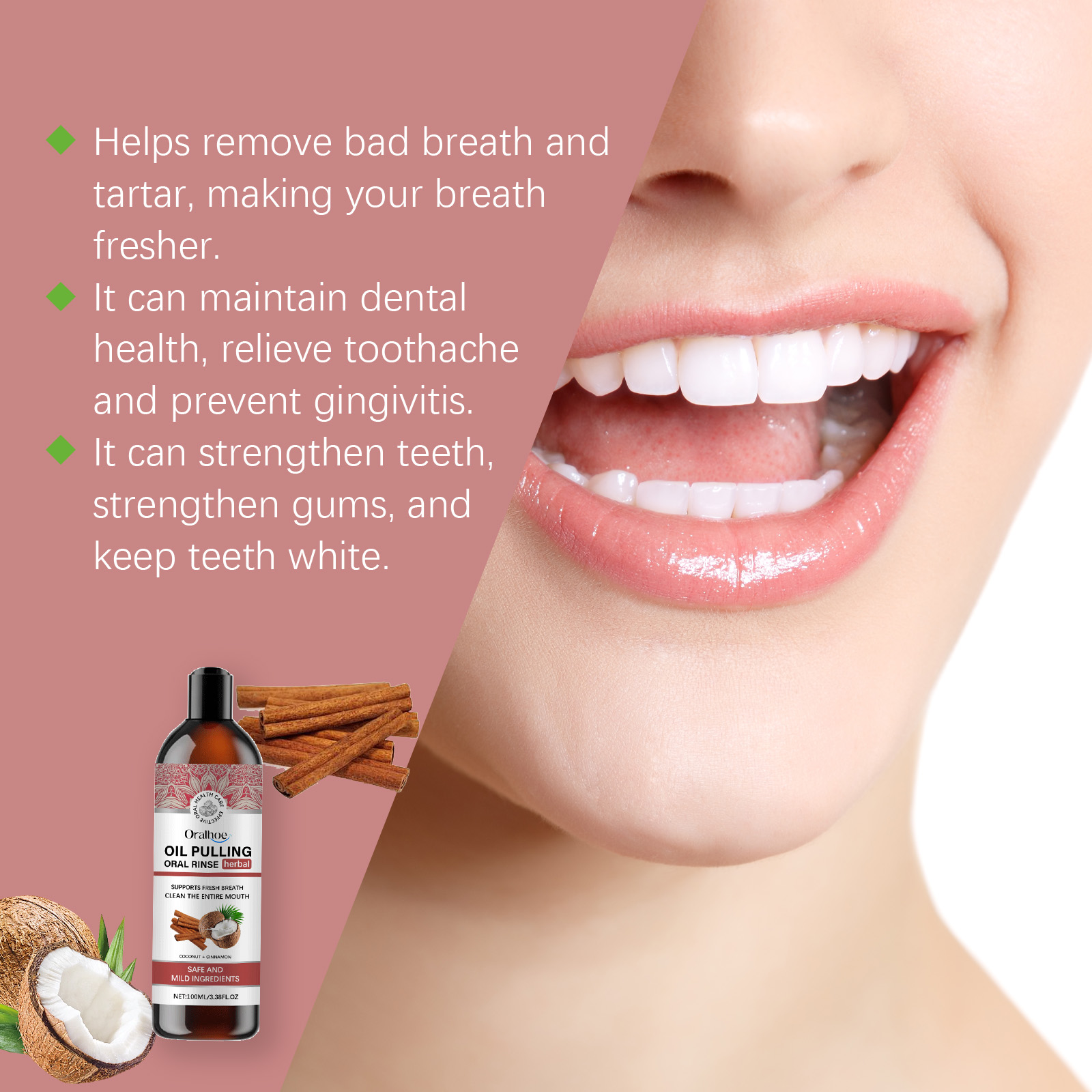 Olio per tirare il cocco Collu - Teeth Whitening Oil Pulling recensione e prezzo