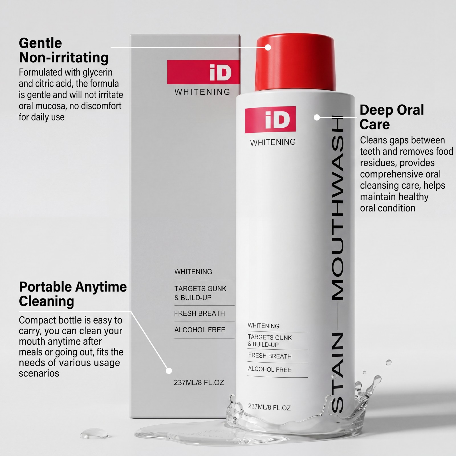 Nuovo Collutorio Sbiancante 20 - Teeth Whitening And Stain Removal recensione e prezzo