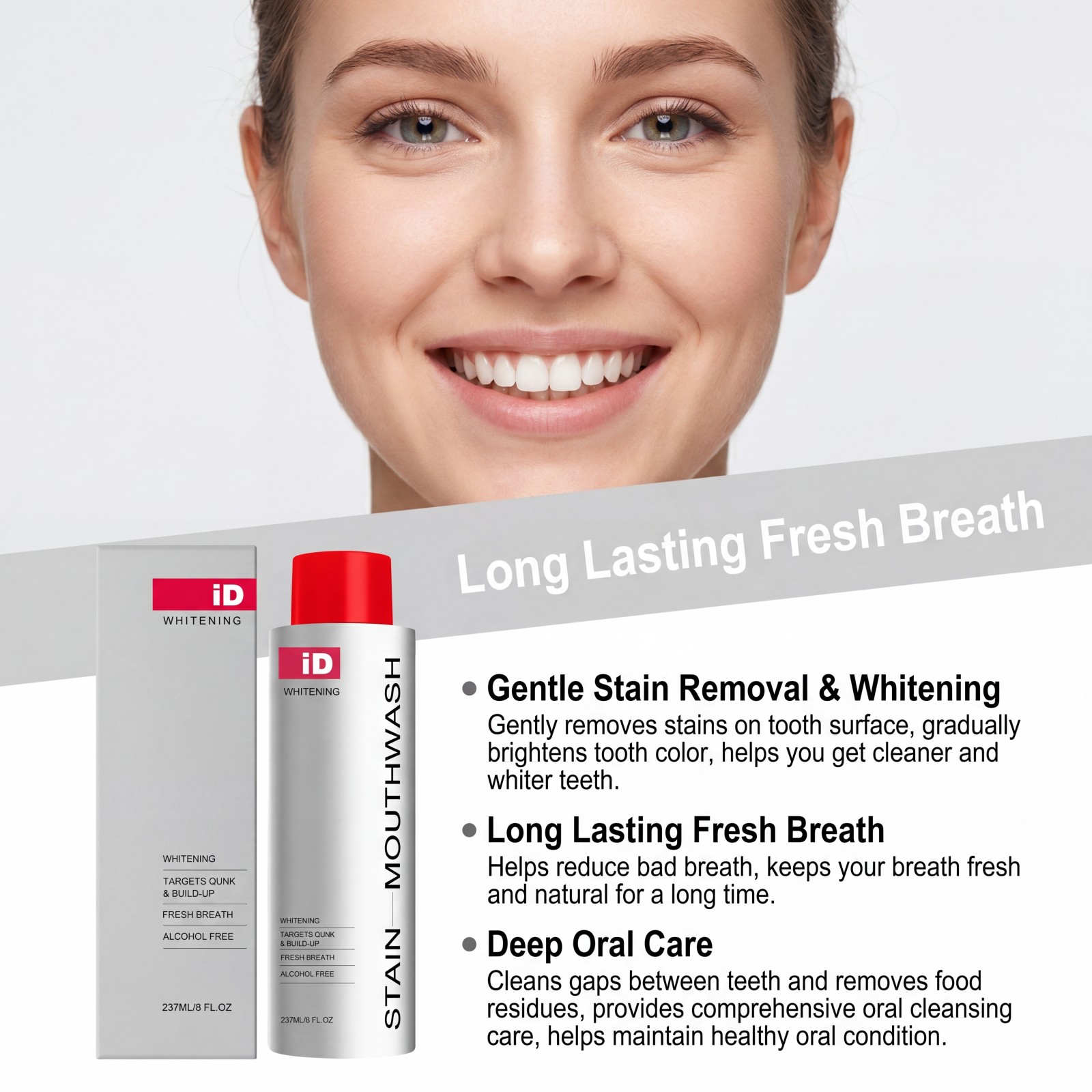Nuovo Collutorio Sbiancante 20 - Teeth Whitening And Stain Removal recensione e prezzo