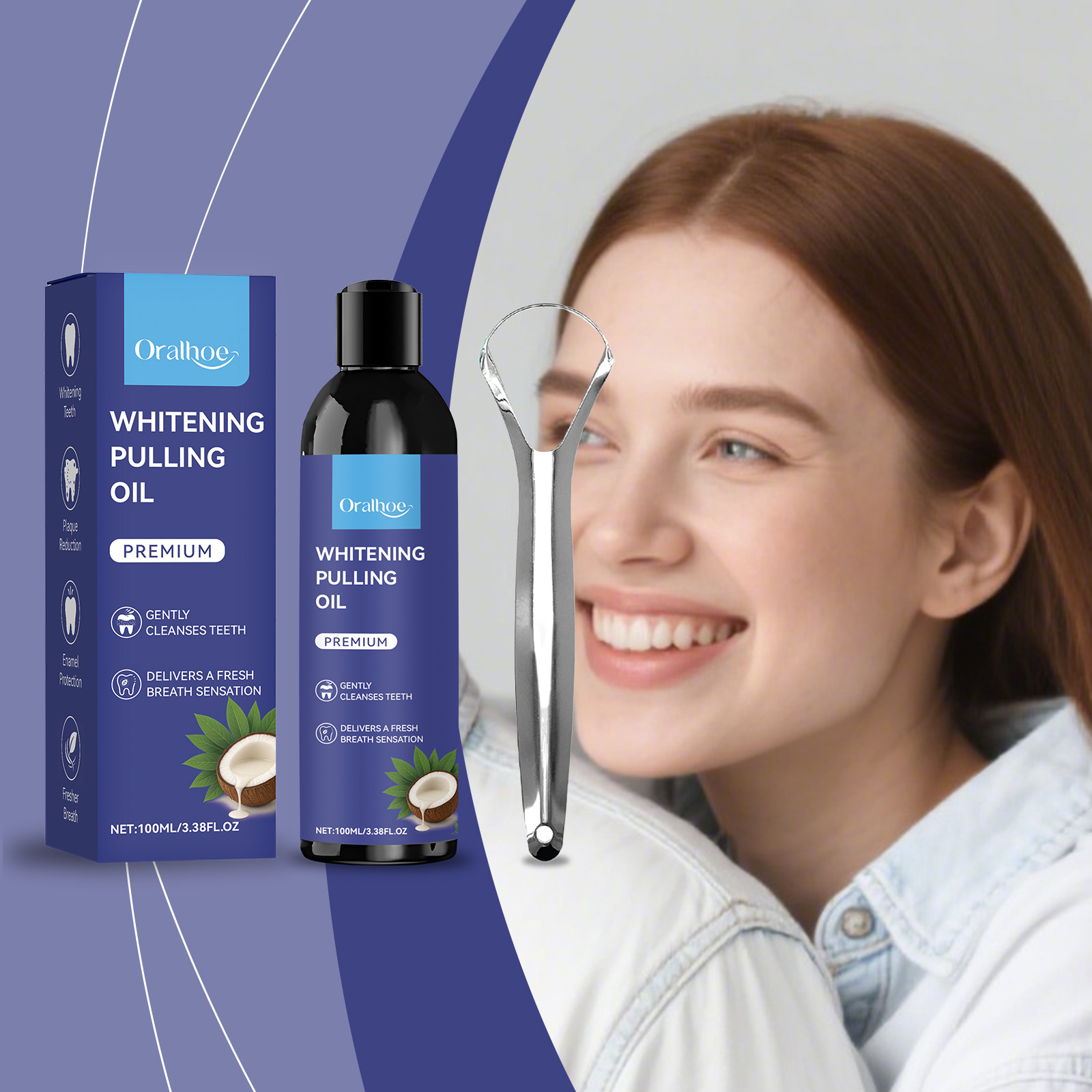 Olio da tirare al cocco con ra - Teeth Whitening Oil Pulling recensione e prezzo