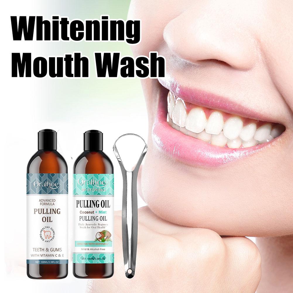 Olio per tirare la menta di co - Teeth Whitening Oil Pulling recensione e prezzo