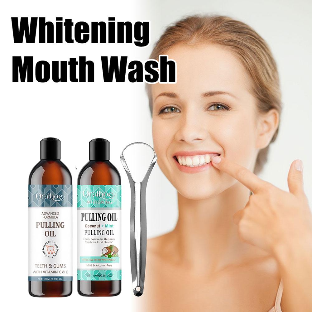 Olio per tirare la menta di co - Teeth Whitening Oil Pulling recensione e prezzo