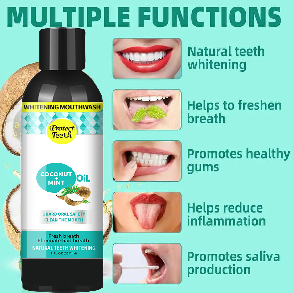 237ml Menta di Cocco Tirando O - Teeth Whitening Oil Pulling recensione e prezzo