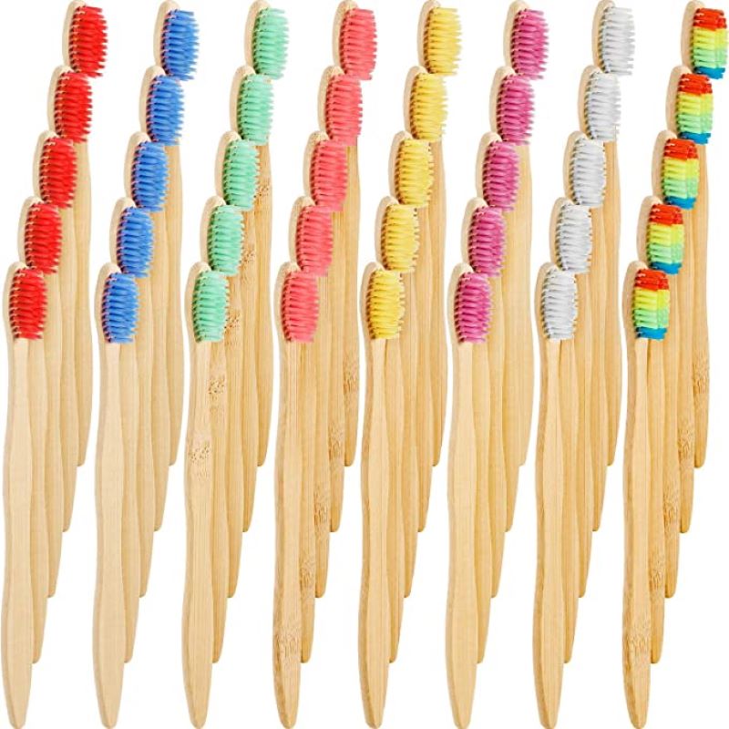 Set di 50/100 Spazzolini da De - Teeth Whitening Logo recensione e prezzo