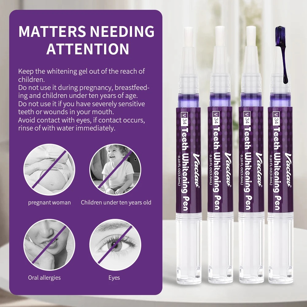 Vaclav V34 Penna gel sbiancant - Teeth Whitening Pen recensione e prezzo