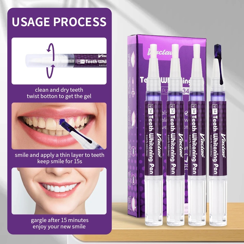 Vaclav V34 Penna gel sbiancant - Teeth Whitening Pen recensione e prezzo